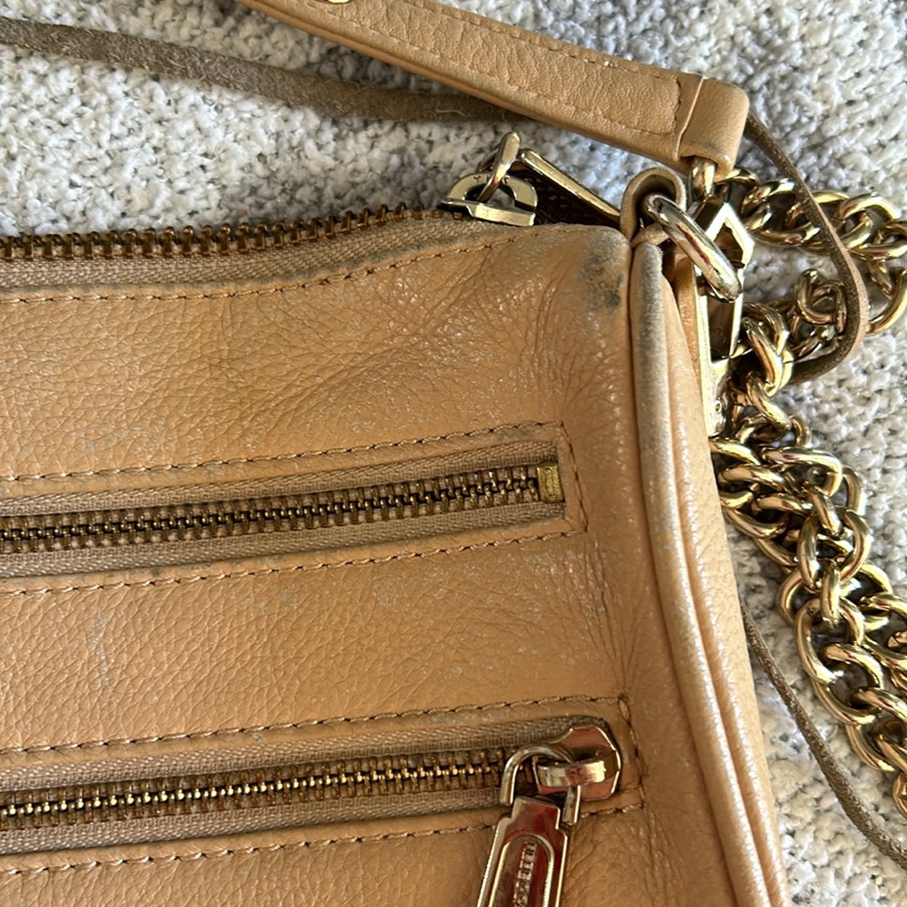 Rebecca Minkoff mini nude crossbody with chain strap - Picture 2 of 6